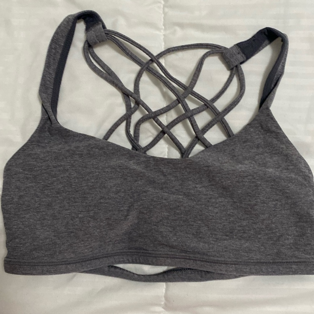 Lululemon size 4 sports bra. Grey color